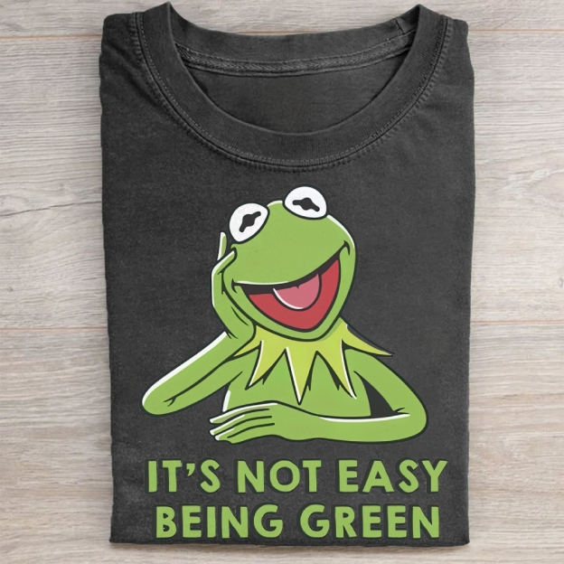 "It's Not Easy Being Green" Kermit Vintage Washed Tee