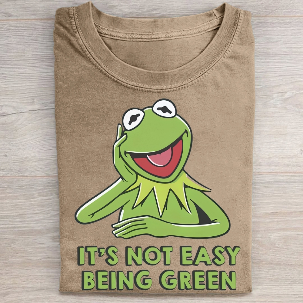 "It's Not Easy Being Green" Kermit Vintage Washed Tee