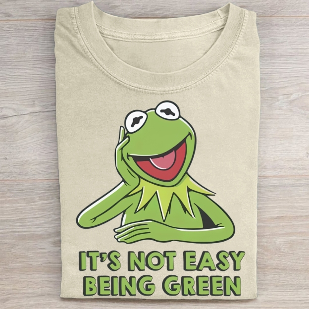 "It's Not Easy Being Green" Kermit Vintage Washed Tee