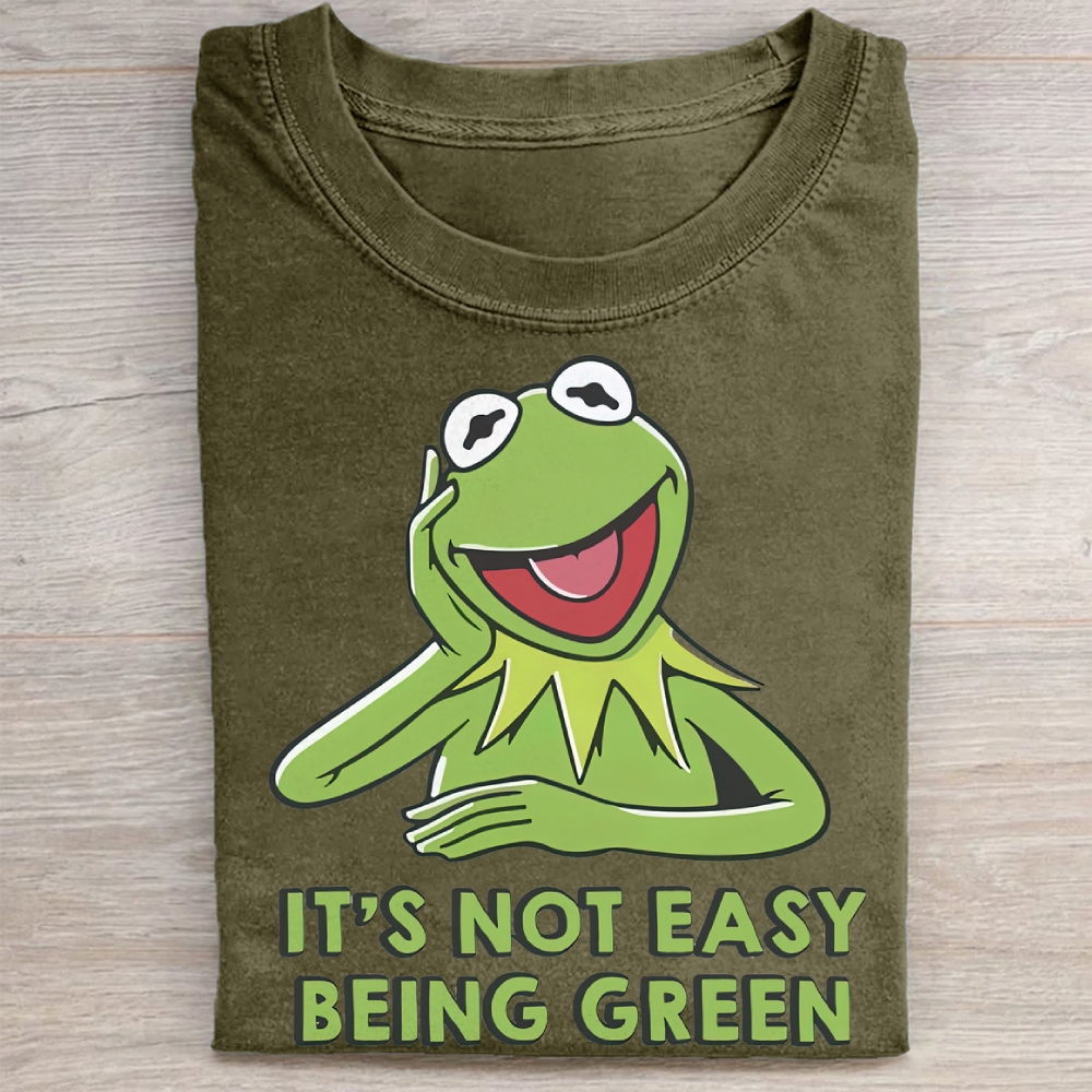"It's Not Easy Being Green" Kermit Vintage Washed Tee