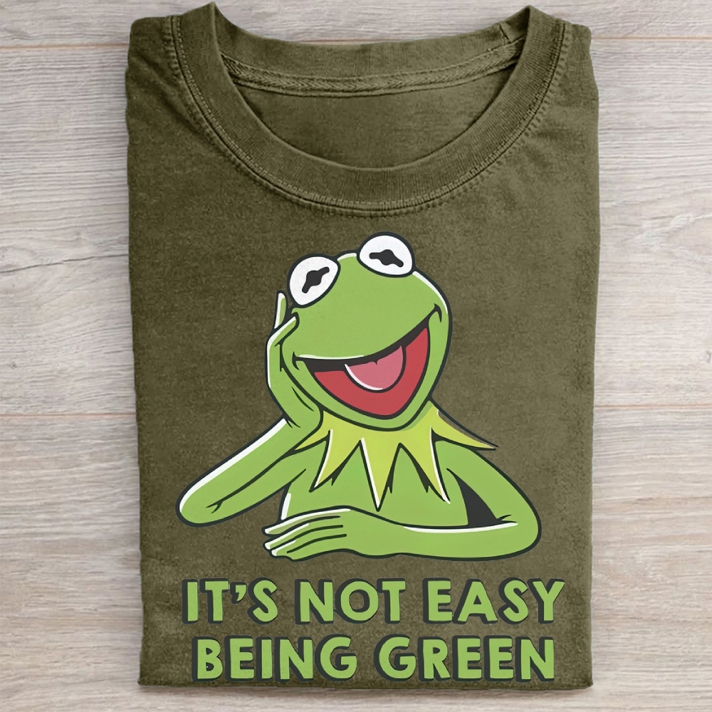 "It's Not Easy Being Green" Kermit Vintage Washed Tee