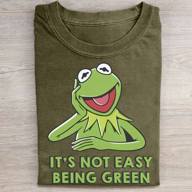 "It's Not Easy Being Green" Kermit Vintage Washed Tee