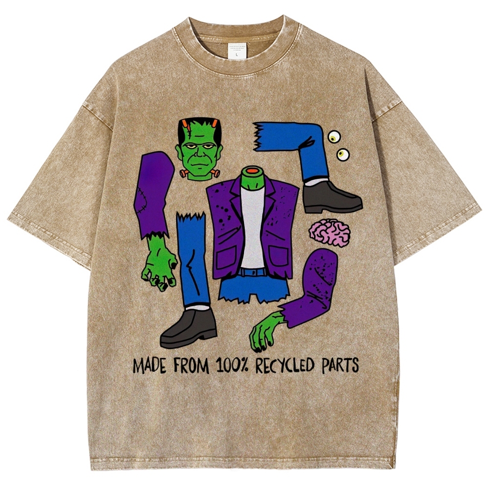 Made From 100% Recycled Parts Washed T-Shirt 