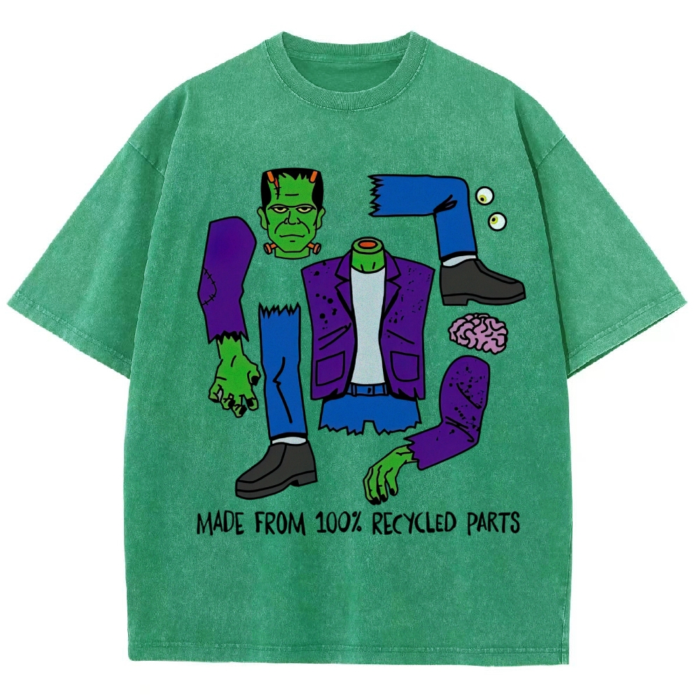 Made From 100% Recycled Parts Washed T-Shirt 