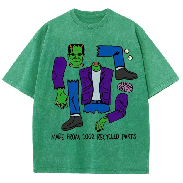 Made From 100% Recycled Parts Washed T-Shirt 