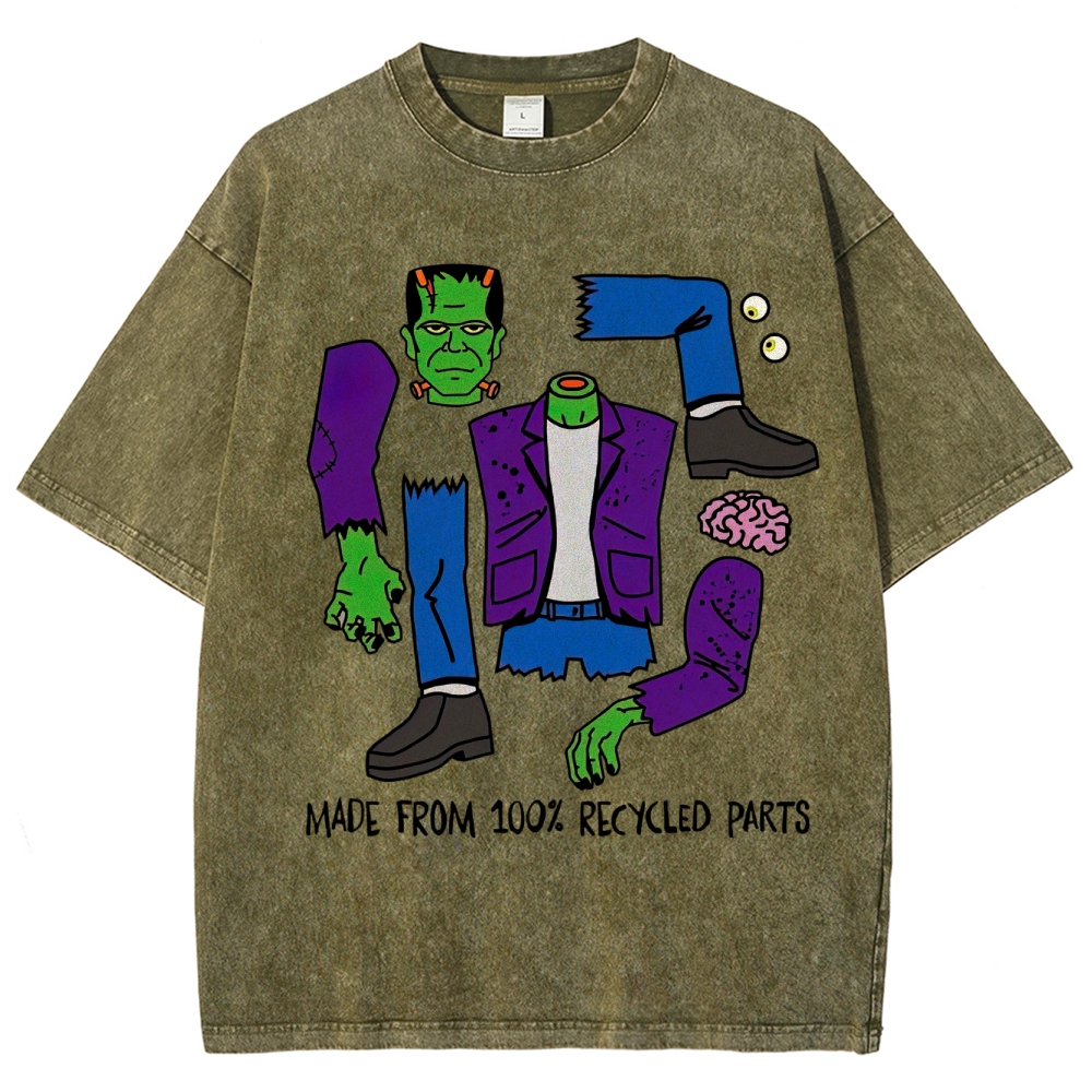 Made From 100% Recycled Parts Washed T-Shirt 