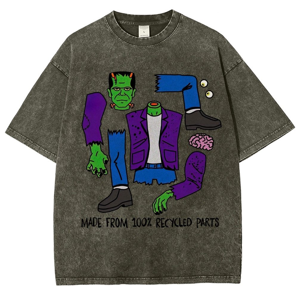 Made From 100% Recycled Parts Washed T-Shirt 