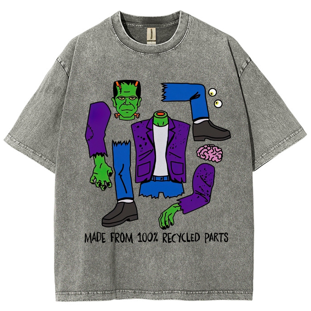 Made From 100% Recycled Parts Washed T-Shirt 
