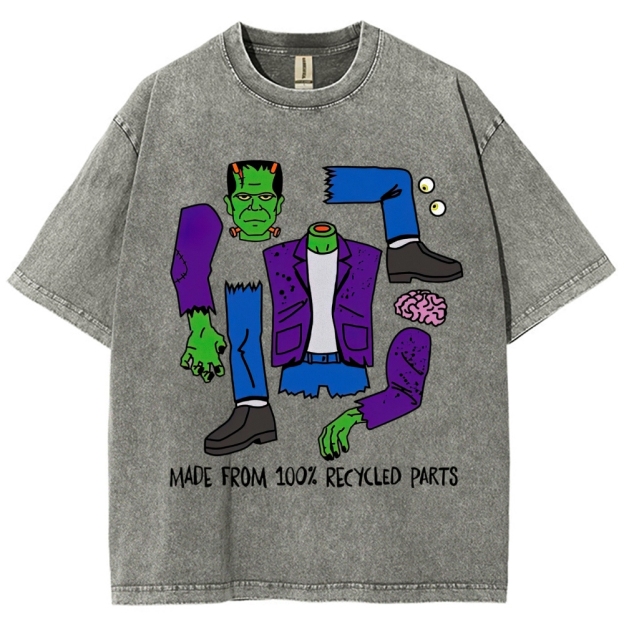 Made From 100% Recycled Parts Washed T-Shirt 