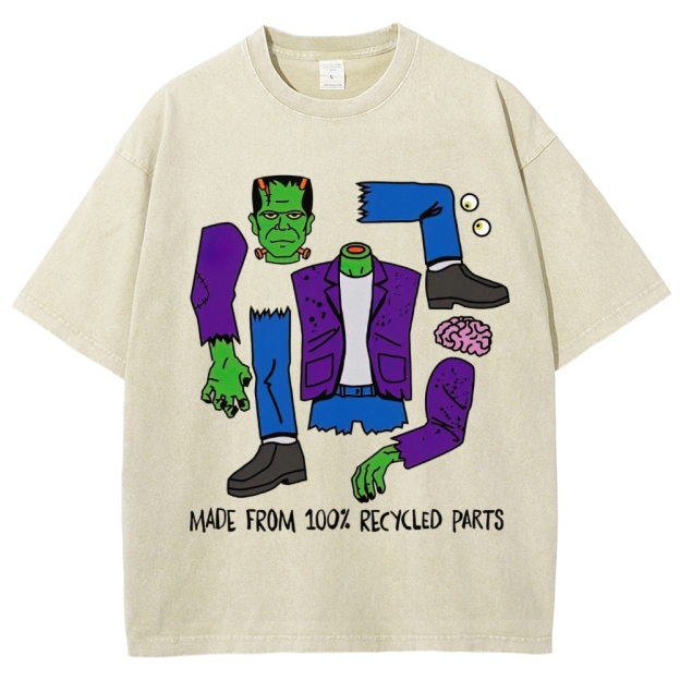 Made From 100% Recycled Parts Washed T-Shirt 