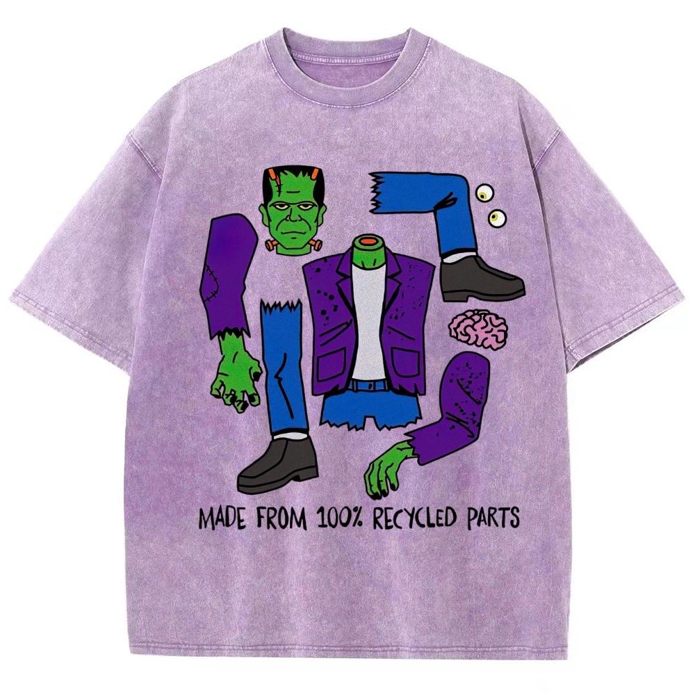 Made From 100% Recycled Parts Washed T-Shirt 
