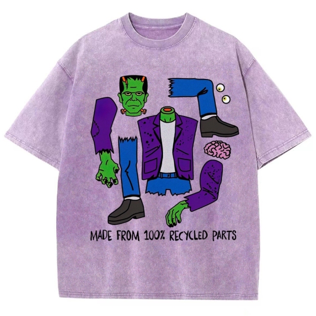 Made From 100% Recycled Parts Washed T-Shirt 