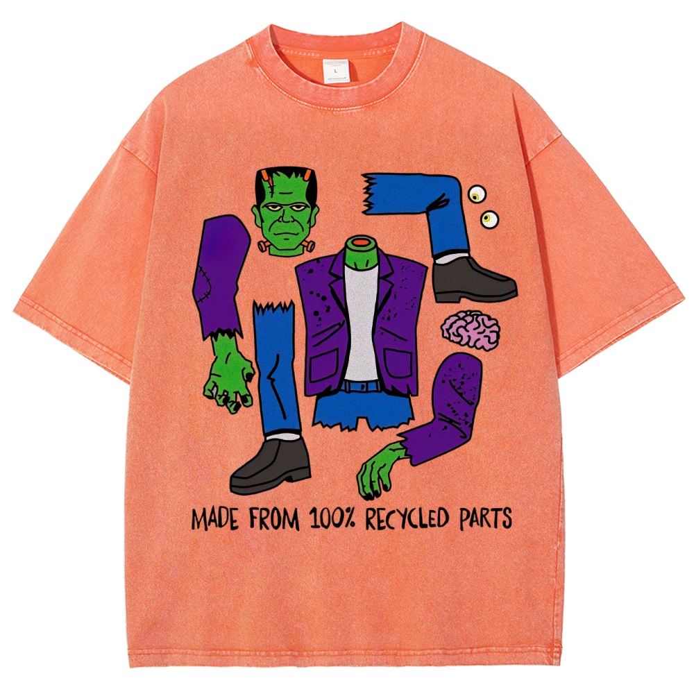 Made From 100% Recycled Parts Washed T-Shirt 
