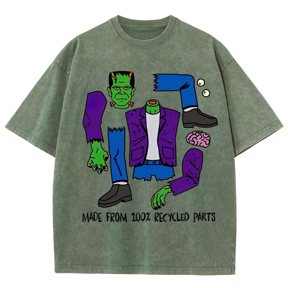 Made From 100% Recycled Parts Washed T-Shirt 