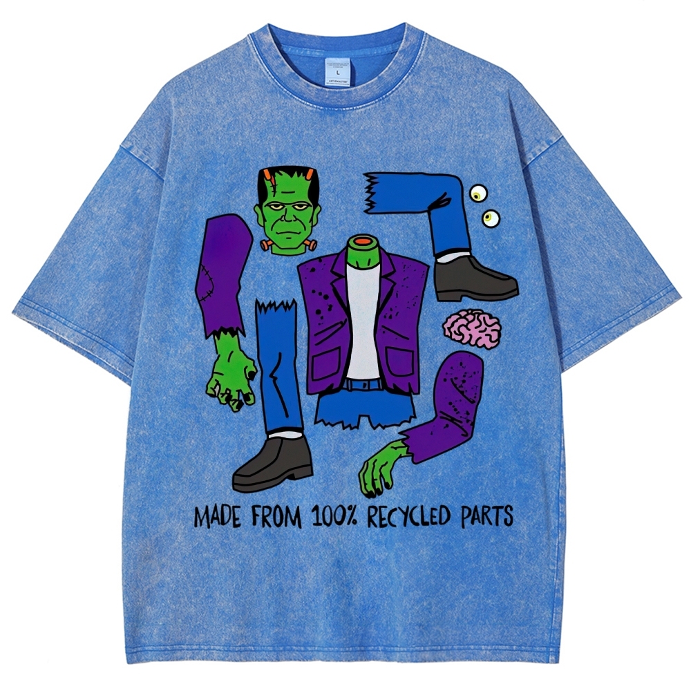 Made From 100% Recycled Parts Washed T-Shirt 