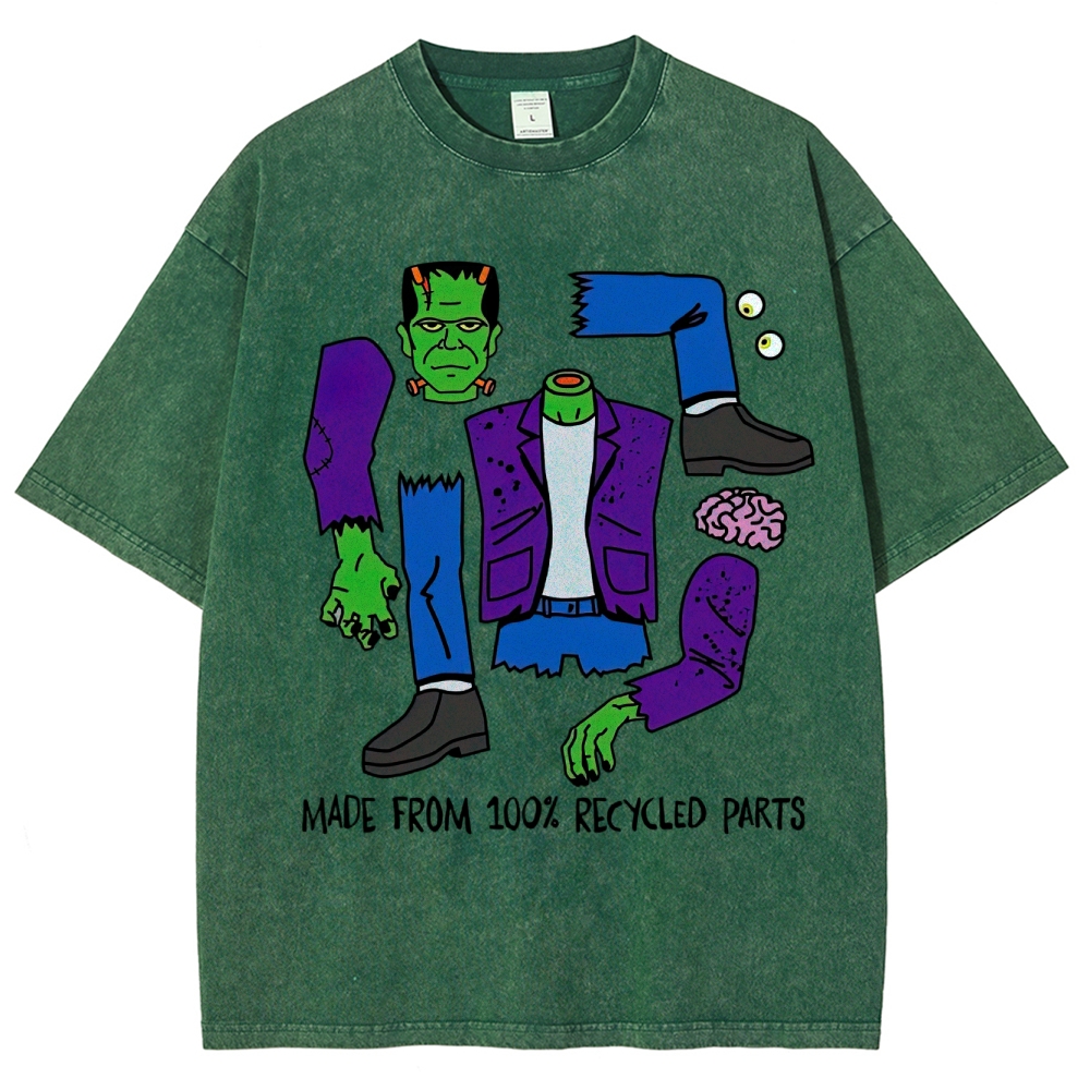 Made From 100% Recycled Parts Washed T-Shirt 
