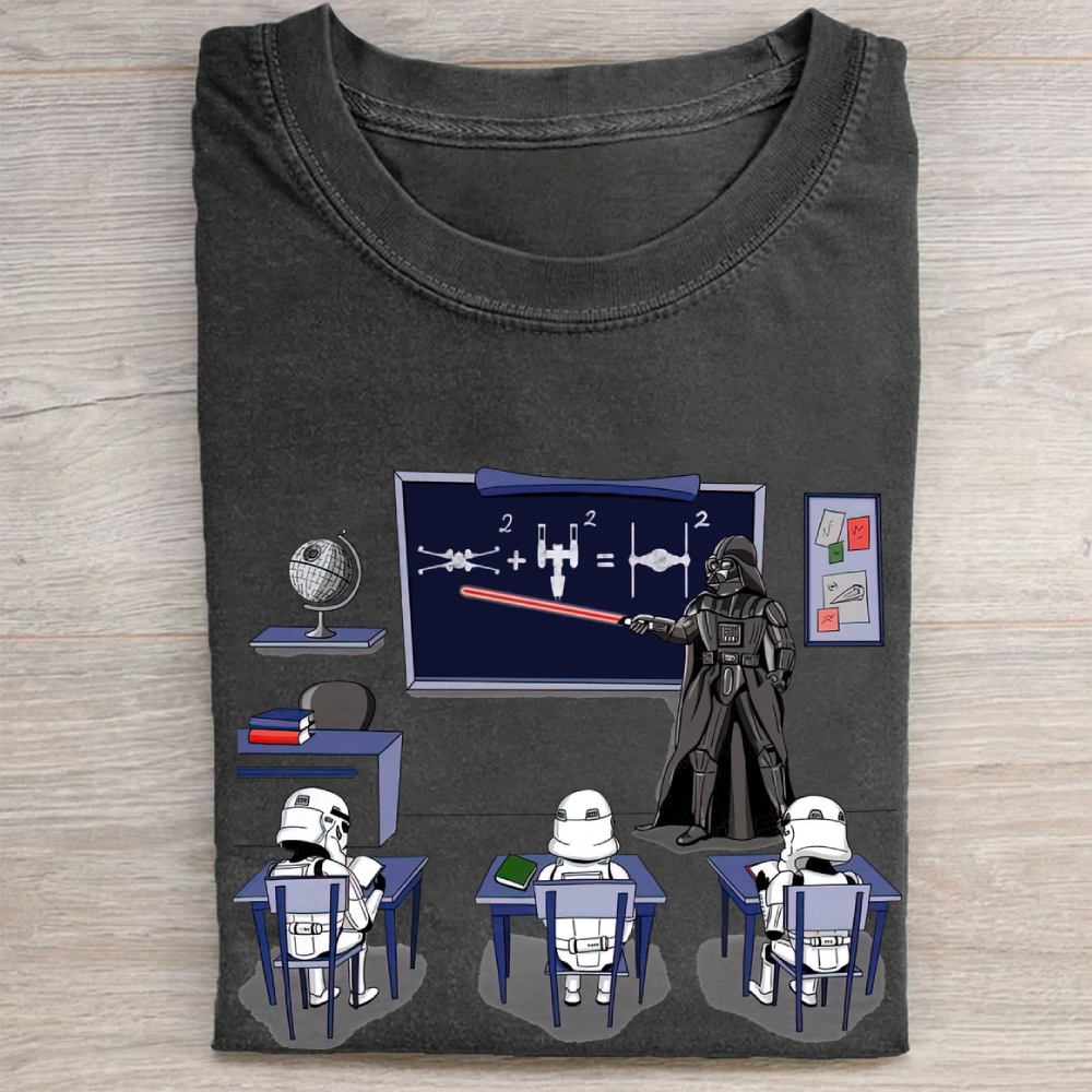"Darth Vader's Math Class" Vintage Washed Tee