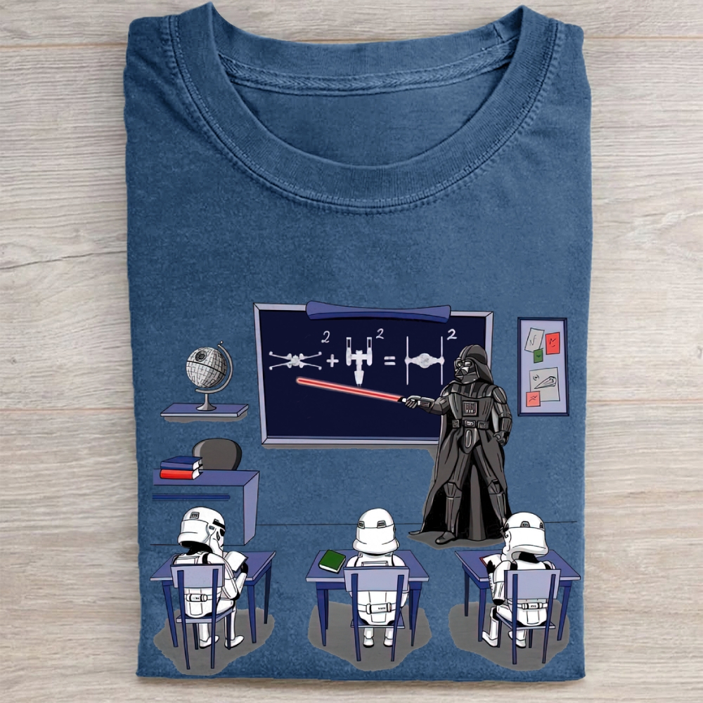 "Darth Vader's Math Class" Vintage Washed Tee