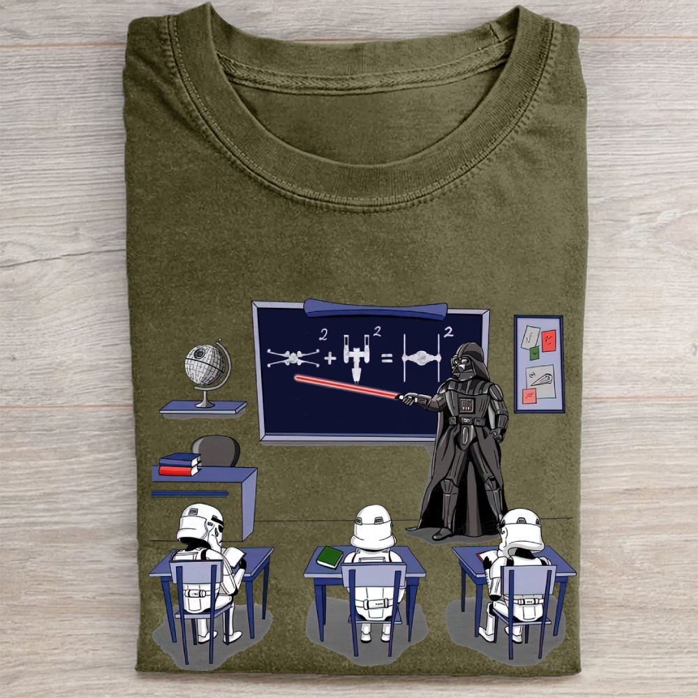 "Darth Vader's Math Class" Vintage Washed Tee