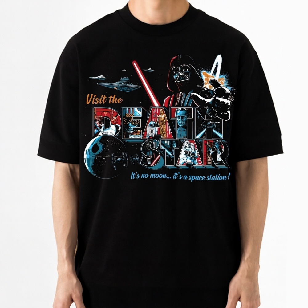 "Visit the Death Star" Cotton T-shirt