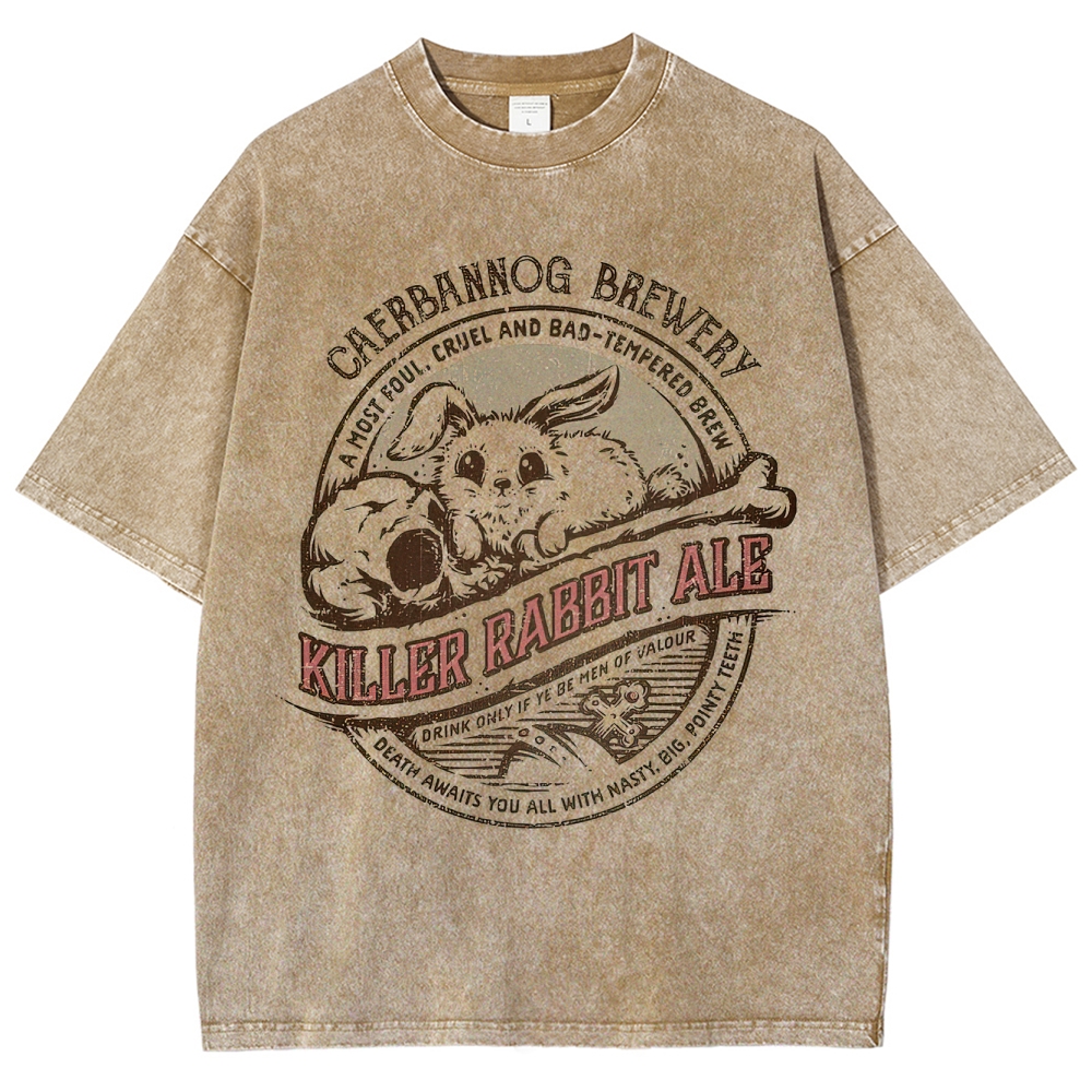 "Killer Rabbit Ale" Monty Python Washed T-Shirt