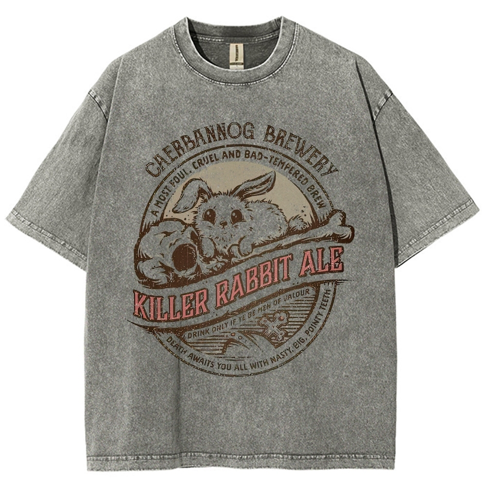 "Killer Rabbit Ale" Monty Python Washed T-Shirt