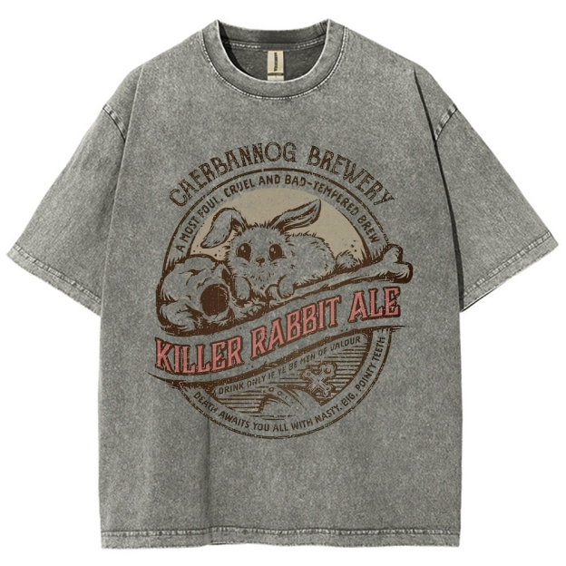 "Killer Rabbit Ale" Monty Python Washed T-Shirt