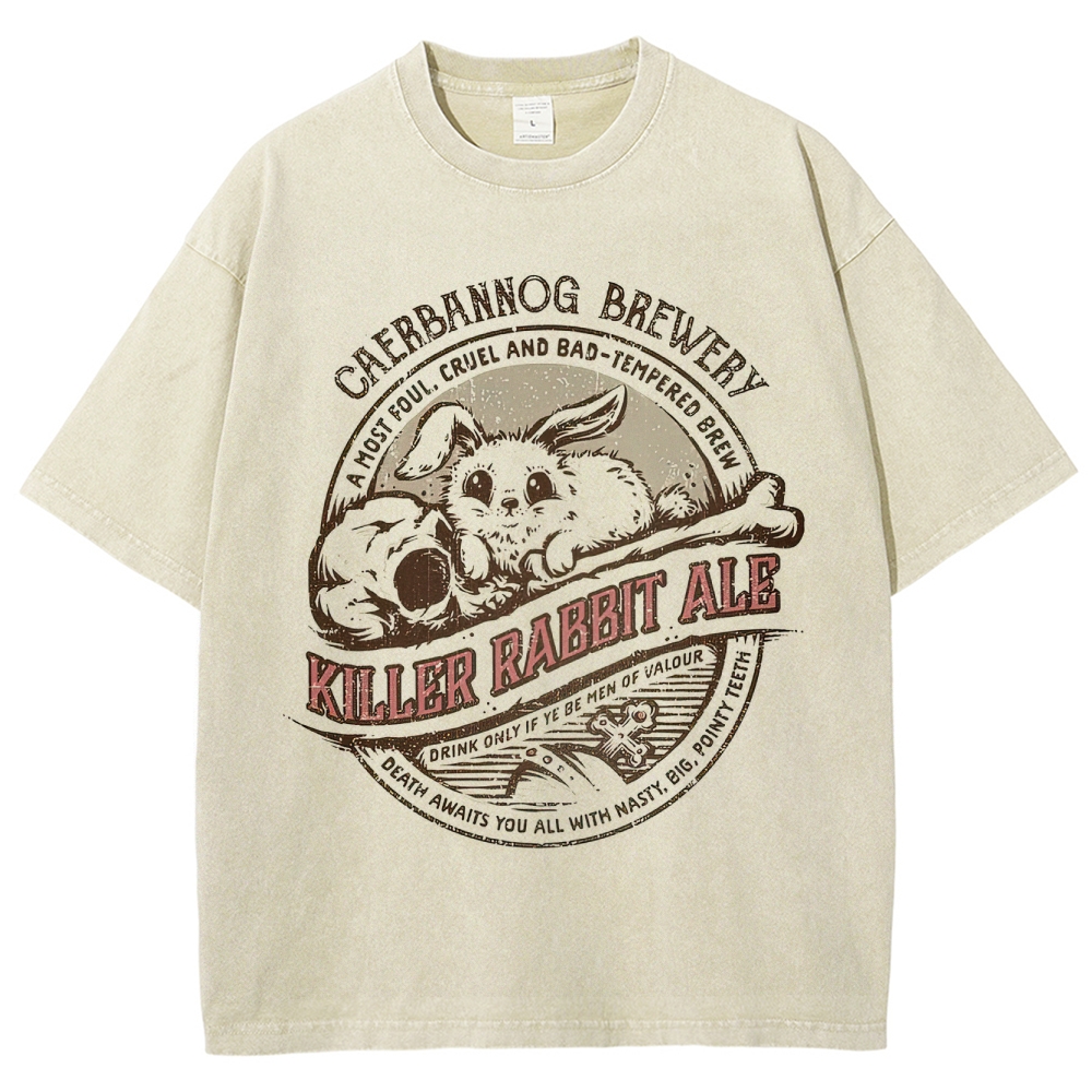 "Killer Rabbit Ale" Monty Python Washed T-Shirt