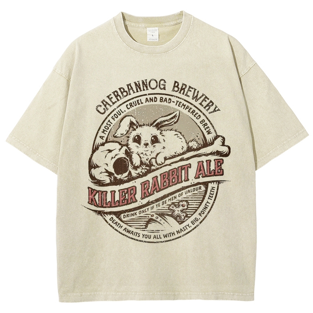"Killer Rabbit Ale" Monty Python Washed T-Shirt