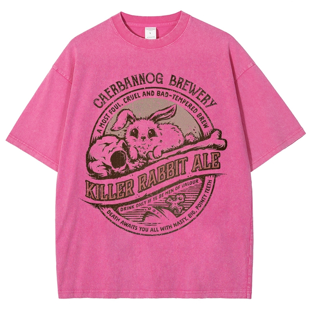 "Killer Rabbit Ale" Monty Python Washed T-Shirt