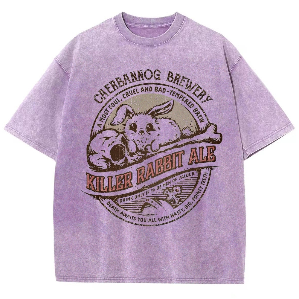 "Killer Rabbit Ale" Monty Python Washed T-Shirt