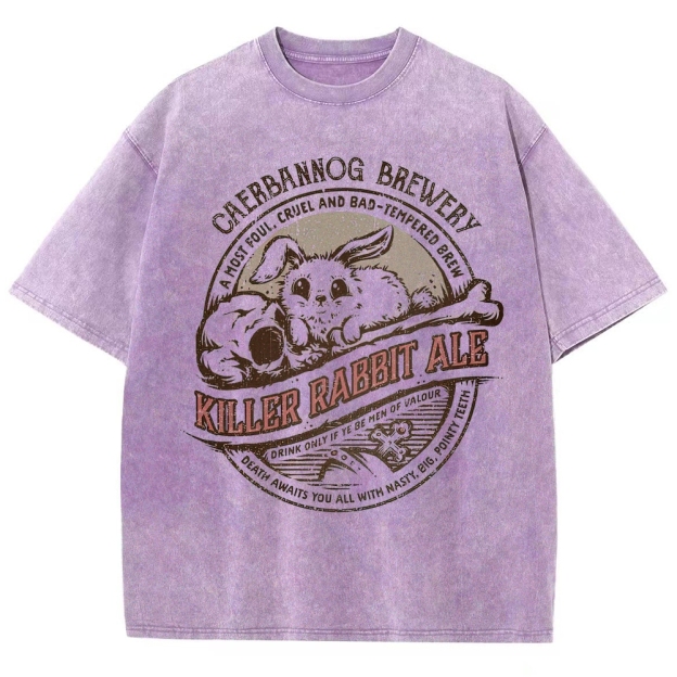 "Killer Rabbit Ale" Monty Python Washed T-Shirt