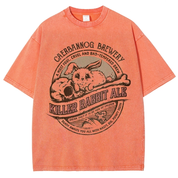 "Killer Rabbit Ale" Monty Python Washed T-Shirt