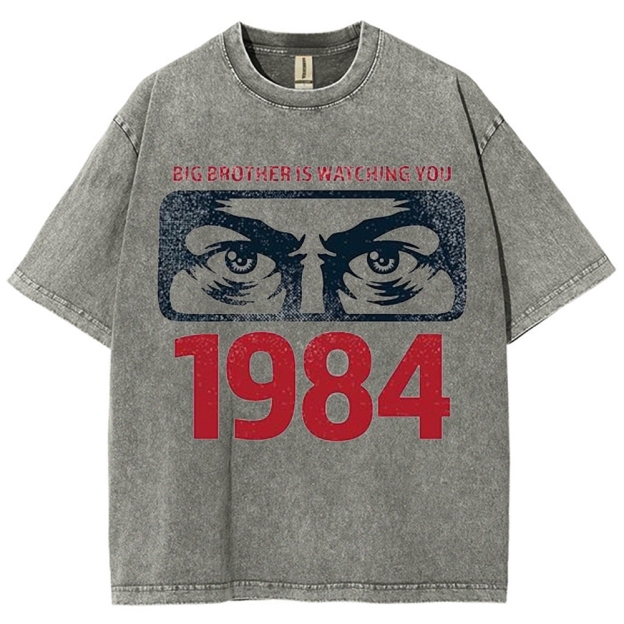 "Big Brother Is Watching You" 1984 Washed T-Shirt