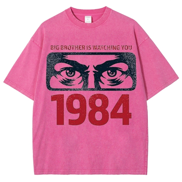 "Big Brother Is Watching You" 1984 Washed T-Shirt