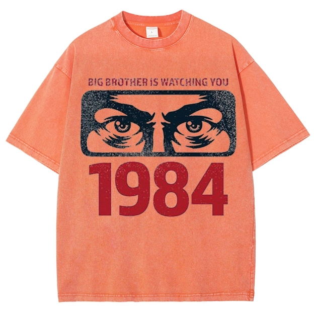 "Big Brother Is Watching You" 1984 Washed T-Shirt