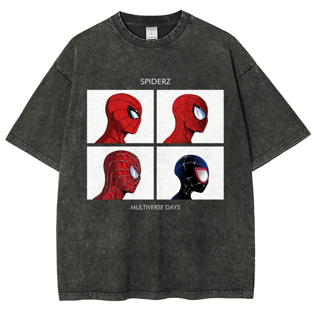 "Spiderz Multiverse Days" Beatles Parody Washed T-Shirt