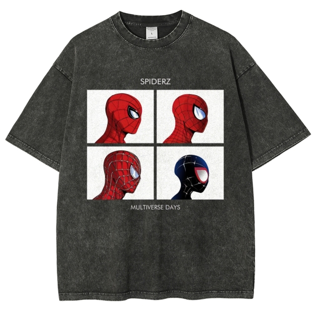 "Spiderz Multiverse Days" Beatles Parody Washed T-Shirt