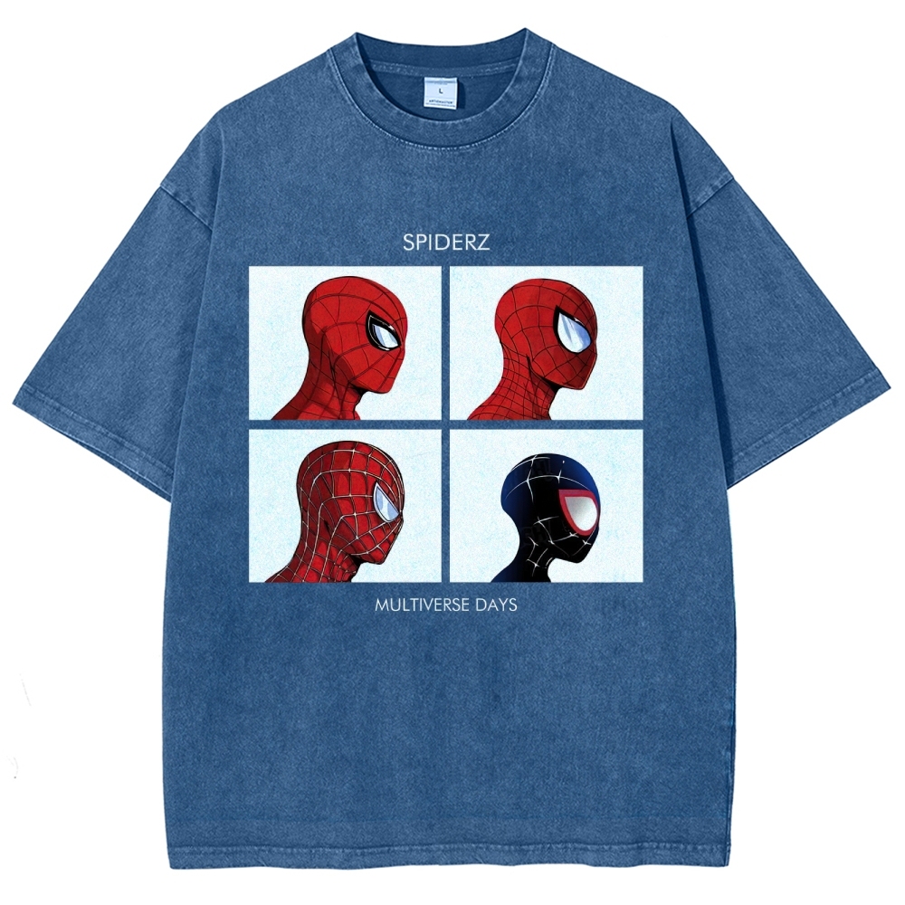 "Spiderz Multiverse Days" Beatles Parody Washed T-Shirt