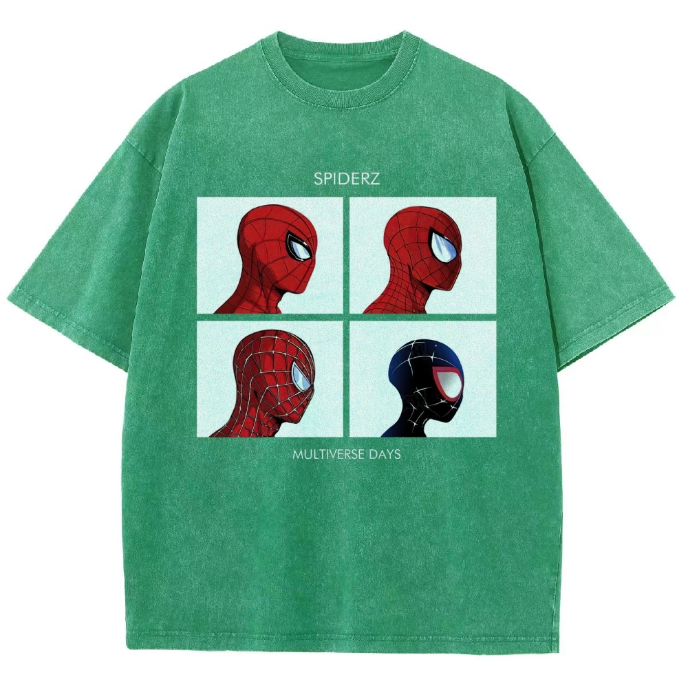 "Spiderz Multiverse Days" Beatles Parody Washed T-Shirt