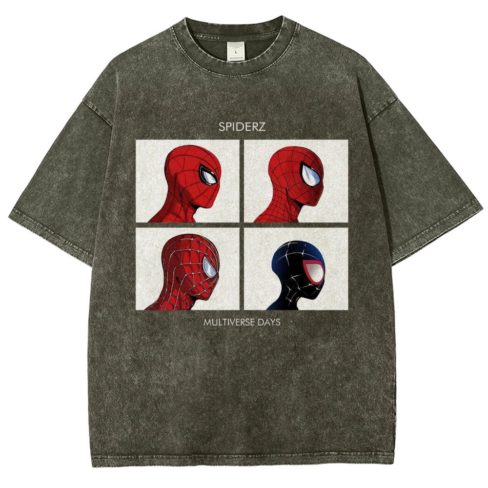 "Spiderz Multiverse Days" Beatles Parody Washed T-Shirt