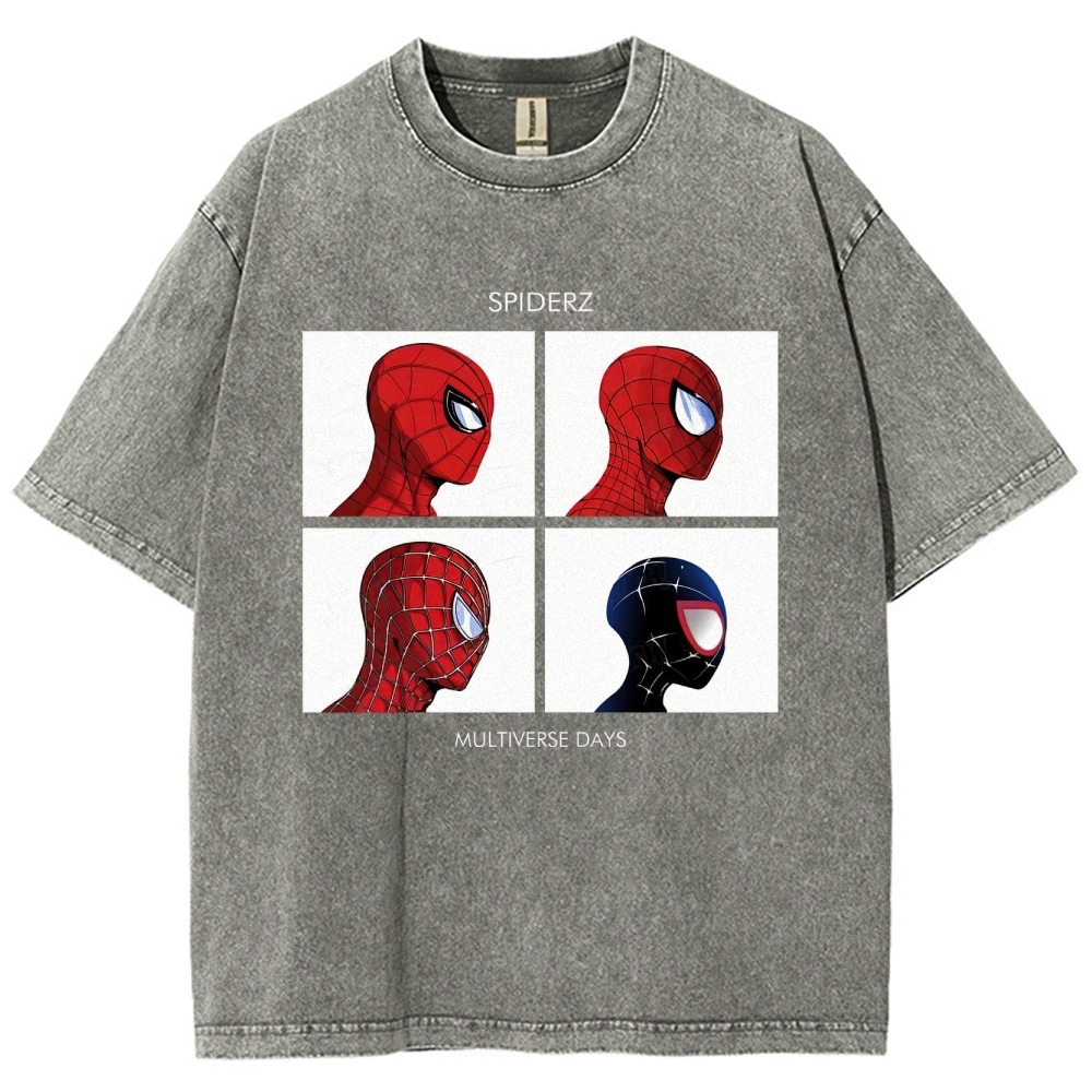 "Spiderz Multiverse Days" Beatles Parody Washed T-Shirt