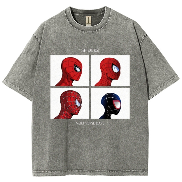 "Spiderz Multiverse Days" Beatles Parody Washed T-Shirt