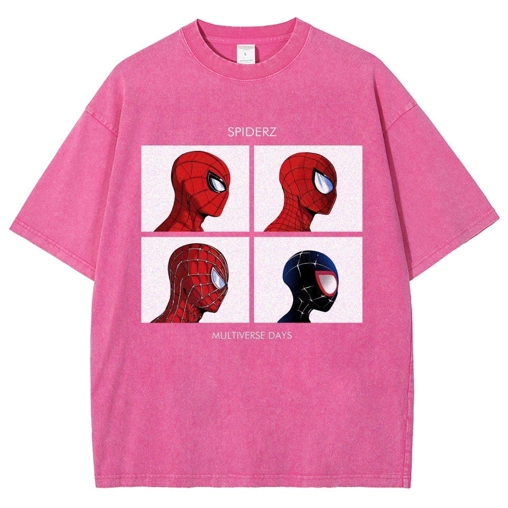 "Spiderz Multiverse Days" Beatles Parody Washed T-Shirt