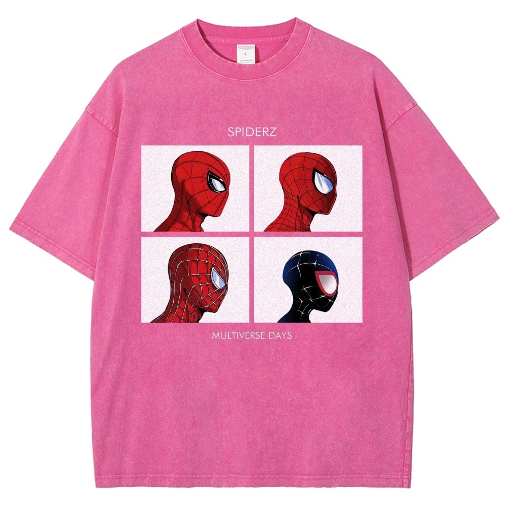 "Spiderz Multiverse Days" Beatles Parody Washed T-Shirt