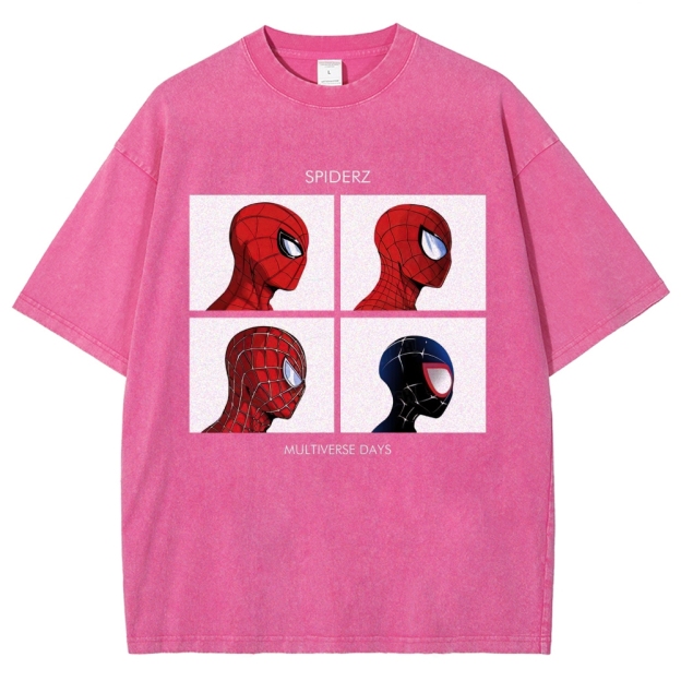 "Spiderz Multiverse Days" Beatles Parody Washed T-Shirt