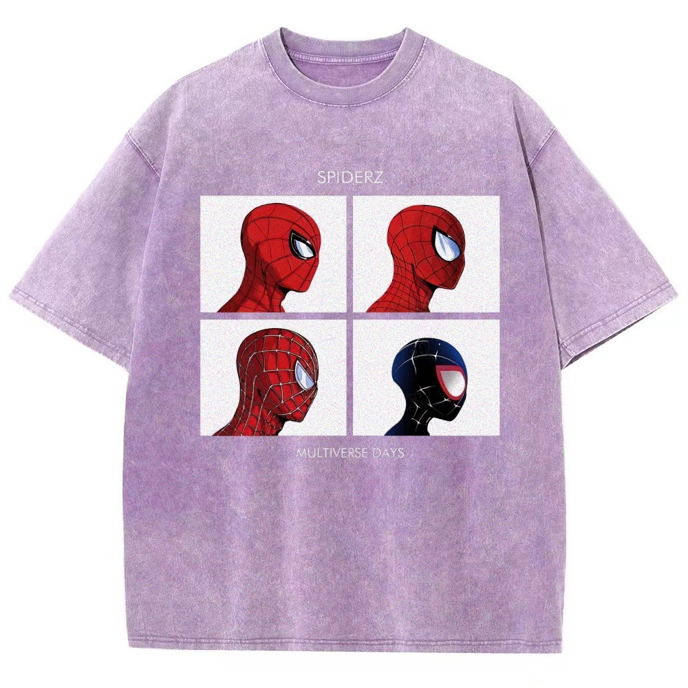"Spiderz Multiverse Days" Beatles Parody Washed T-Shirt