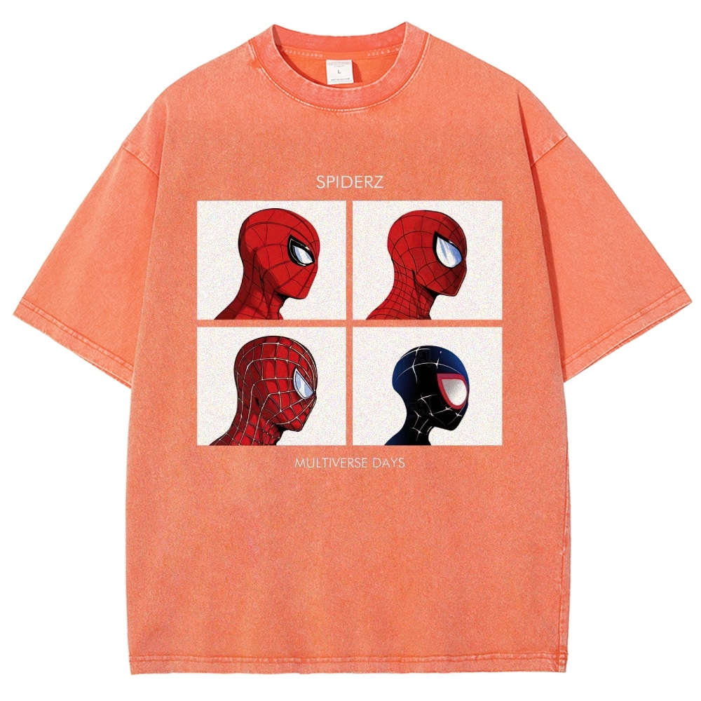 "Spiderz Multiverse Days" Beatles Parody Washed T-Shirt