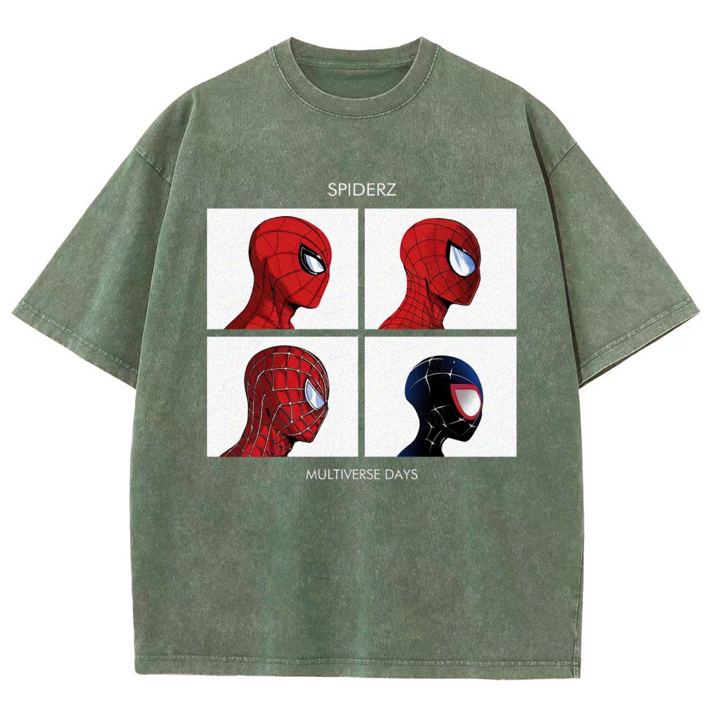 "Spiderz Multiverse Days" Beatles Parody Washed T-Shirt