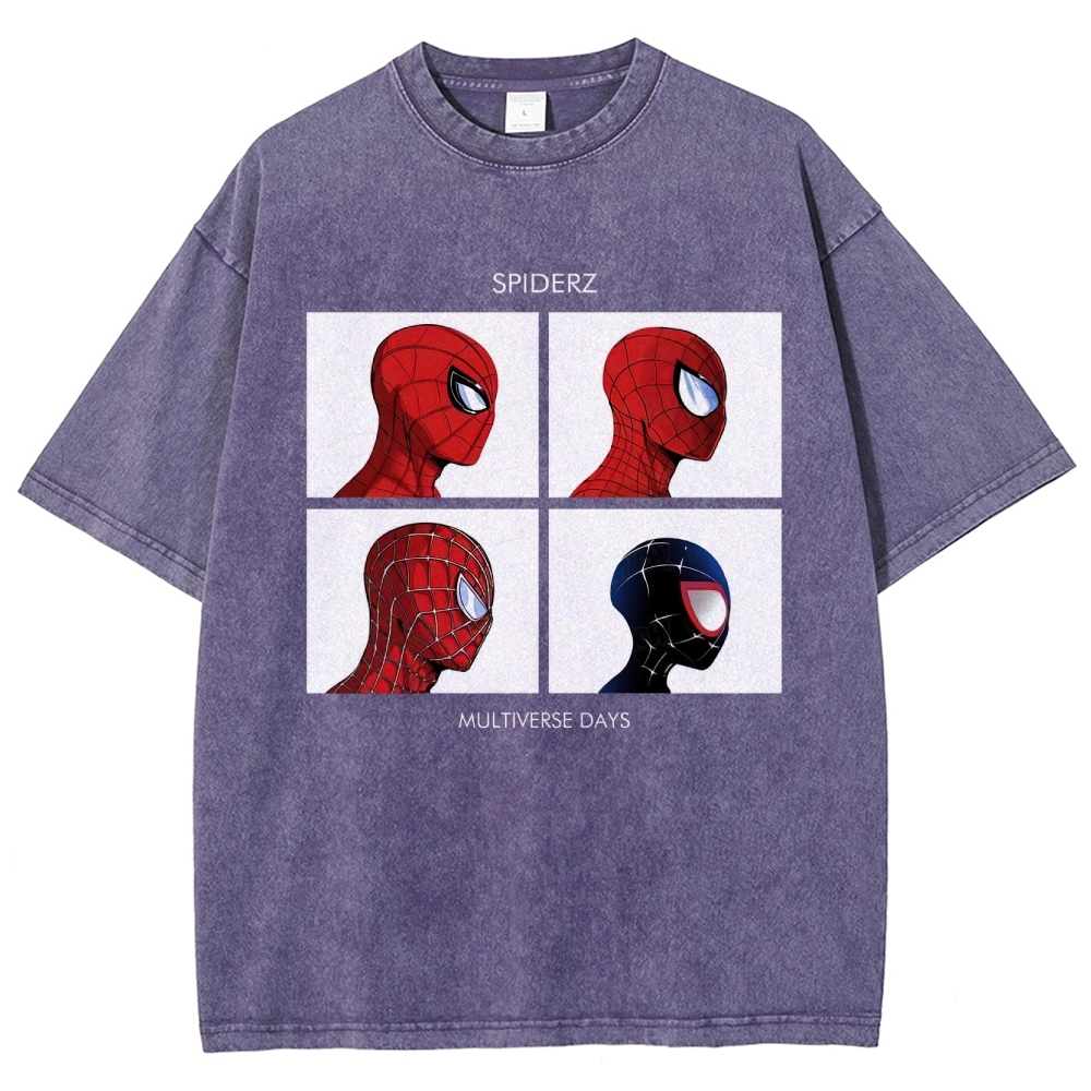 "Spiderz Multiverse Days" Beatles Parody Washed T-Shirt